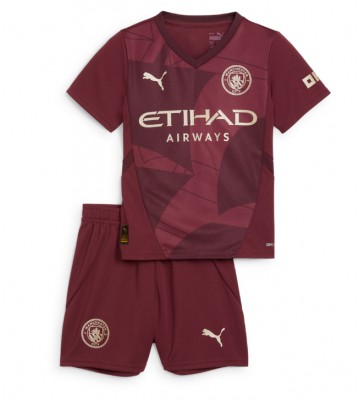 Manchester City Tercera Equipación Niños 2024-25 Manga Corta (+ Pantalones cortos)